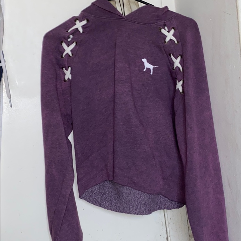 PINK cropped hoodie